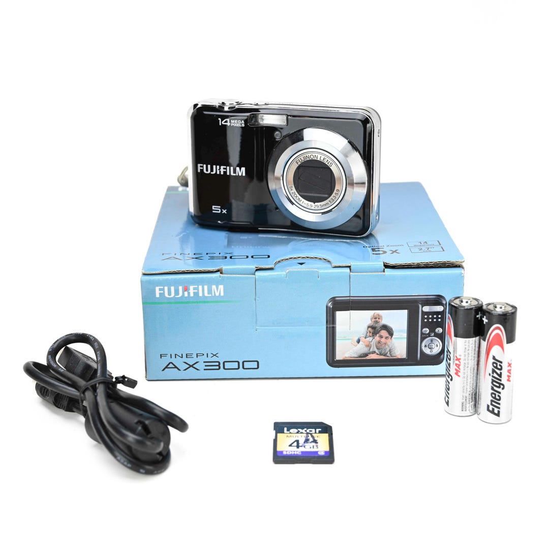 Kit de câmera digital Fujifilm FinePix AX300: 14 MP, zoom óptico