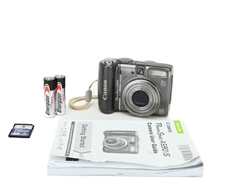 Canon PowerShot A590 IS: 8.0 Megapixel Digital CCD Sensor Camera Kit - READ Listing.