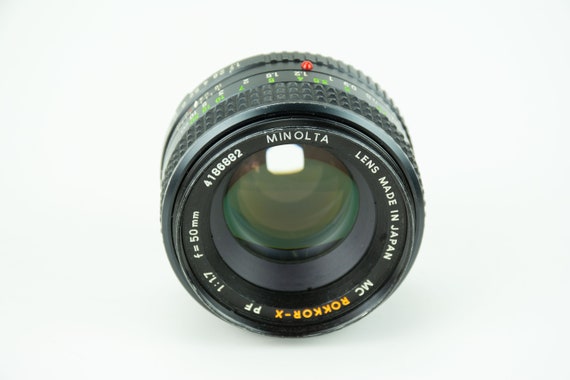 Vintage Minolta MD Rokkor-x 50mm F1.7 Lens for Minolta MC/MD Mount