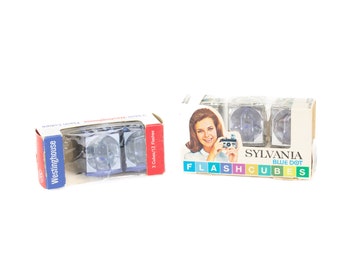 Vintage Flash Cubes: Sylvania Blue Dot & Westinghouse NOS