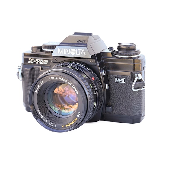 Minolta X-700 MPS 35mm Film Camera MD Rokkor-x 50mm F/1.7 Lens