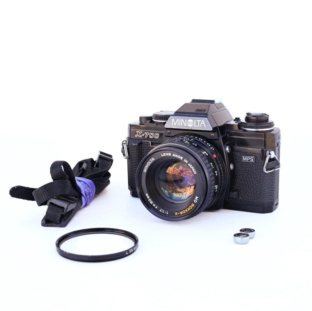 Minolta X-700 MPS 35mm Film Camera MD Rokkor-x 50mm F/1.7 Lens