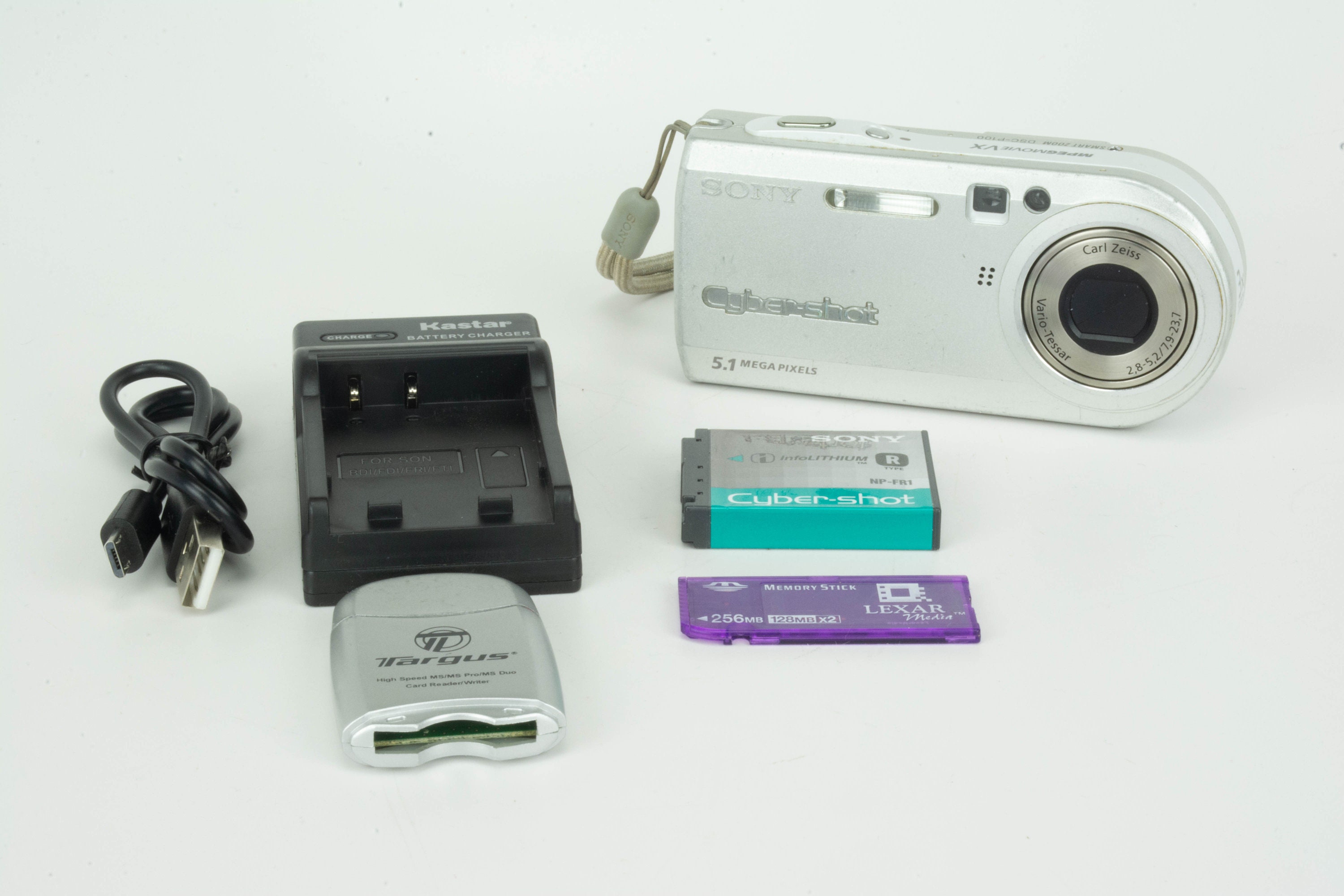 Sony Cyber-shot DSC-P100 5.1 Megapixel Digital Camera Kit - Comes 
