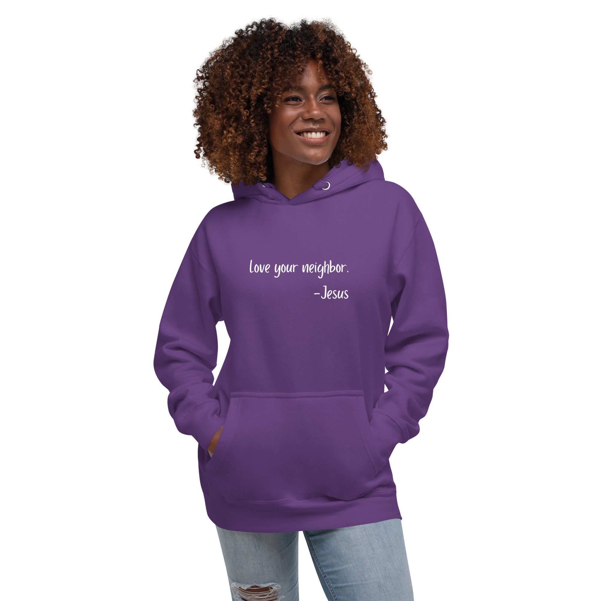 Love Your Neighbor Unisex Hoodie - Etsy
