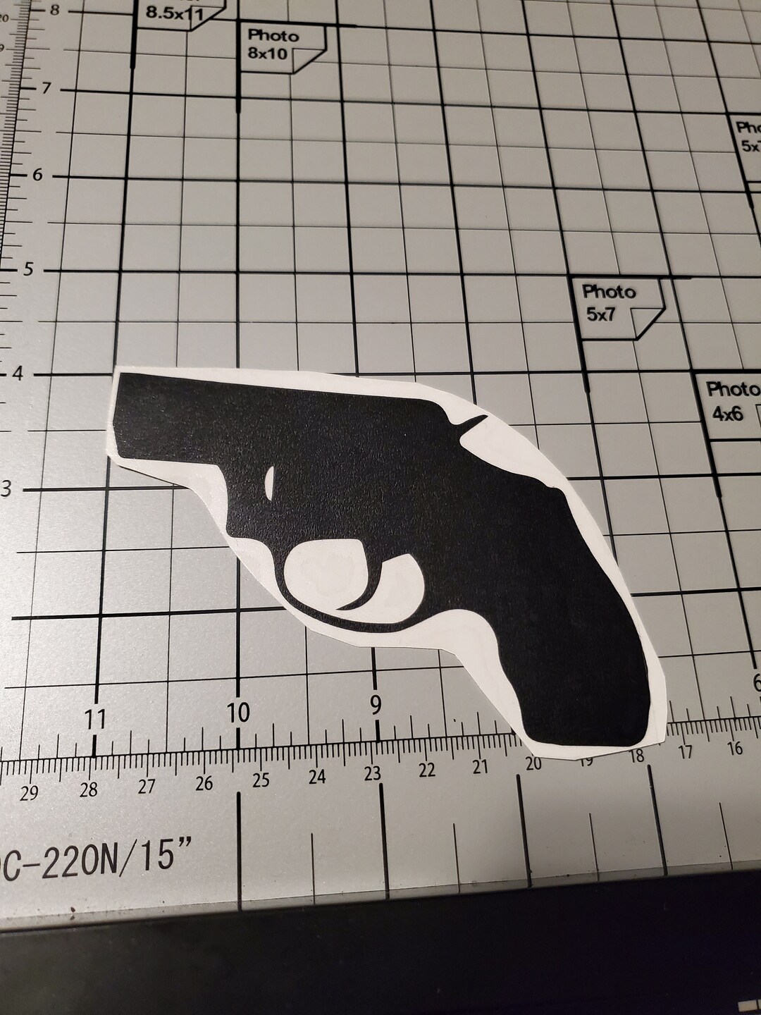 READY TO SHIP Gun Decal, Revolver Decal Revolver Cup Decal Gun Cup