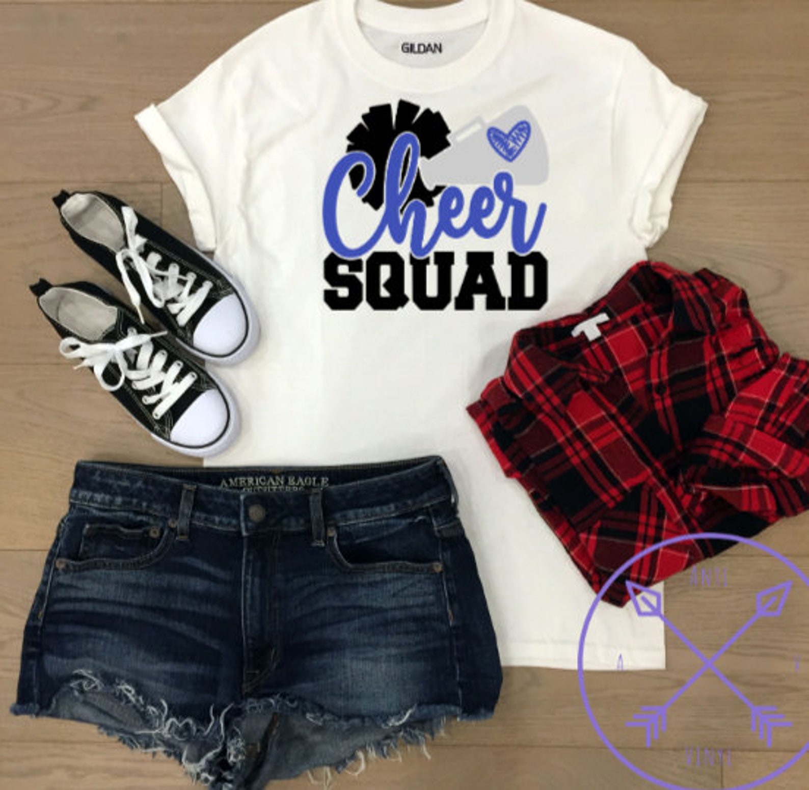Cheer Squad Shirt Cheer Tee Cheerleader Cheerleading Etsy