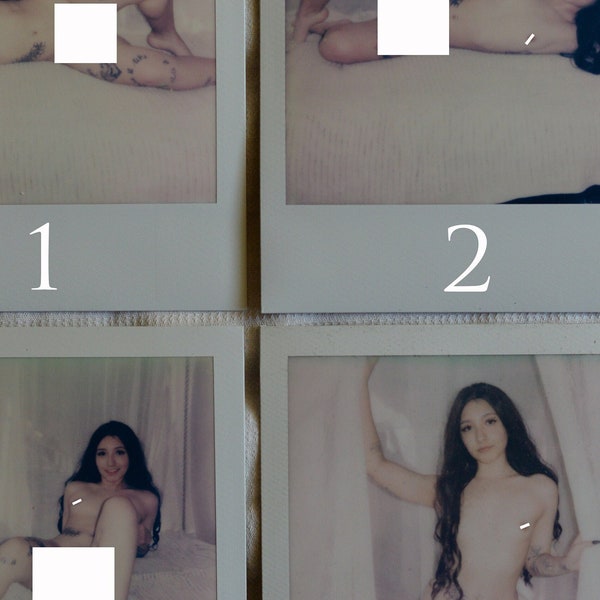 Annie - nude polaroids - canopy bed