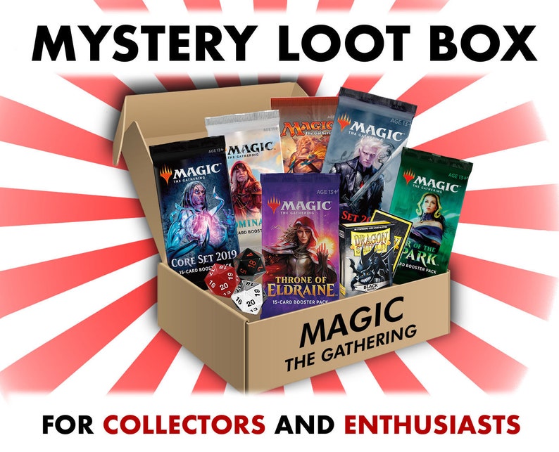 MTG Mystery Loot Box Trading Cards Booster Display Etsy