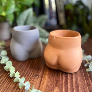 Booty Planter Houseplant Cement Planter Pot