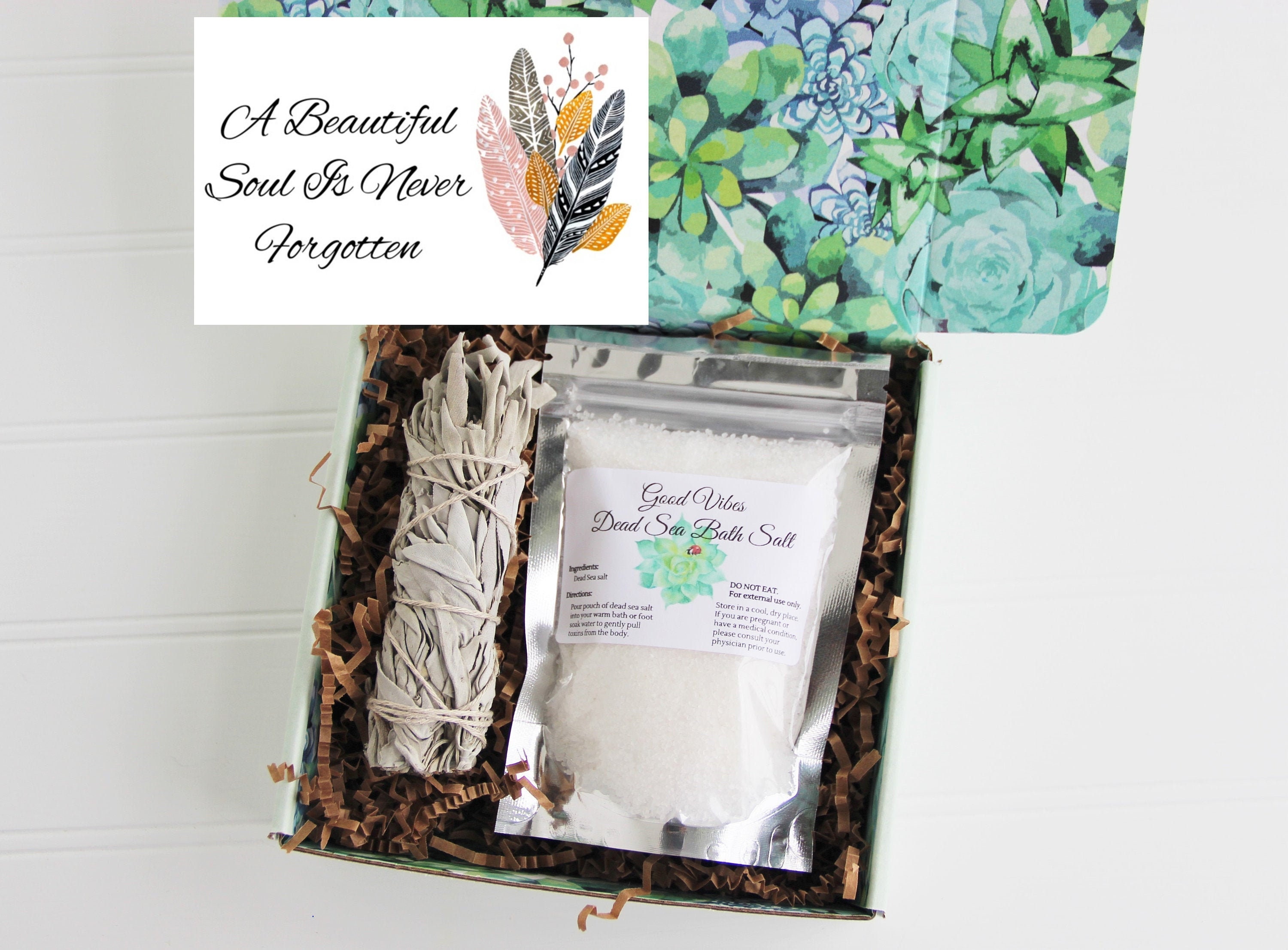 Sympathy Care Package A Beautiful Soul Grief Gift Basket Etsy