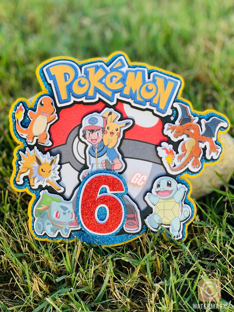 Pokemon Cake Topper Etsy