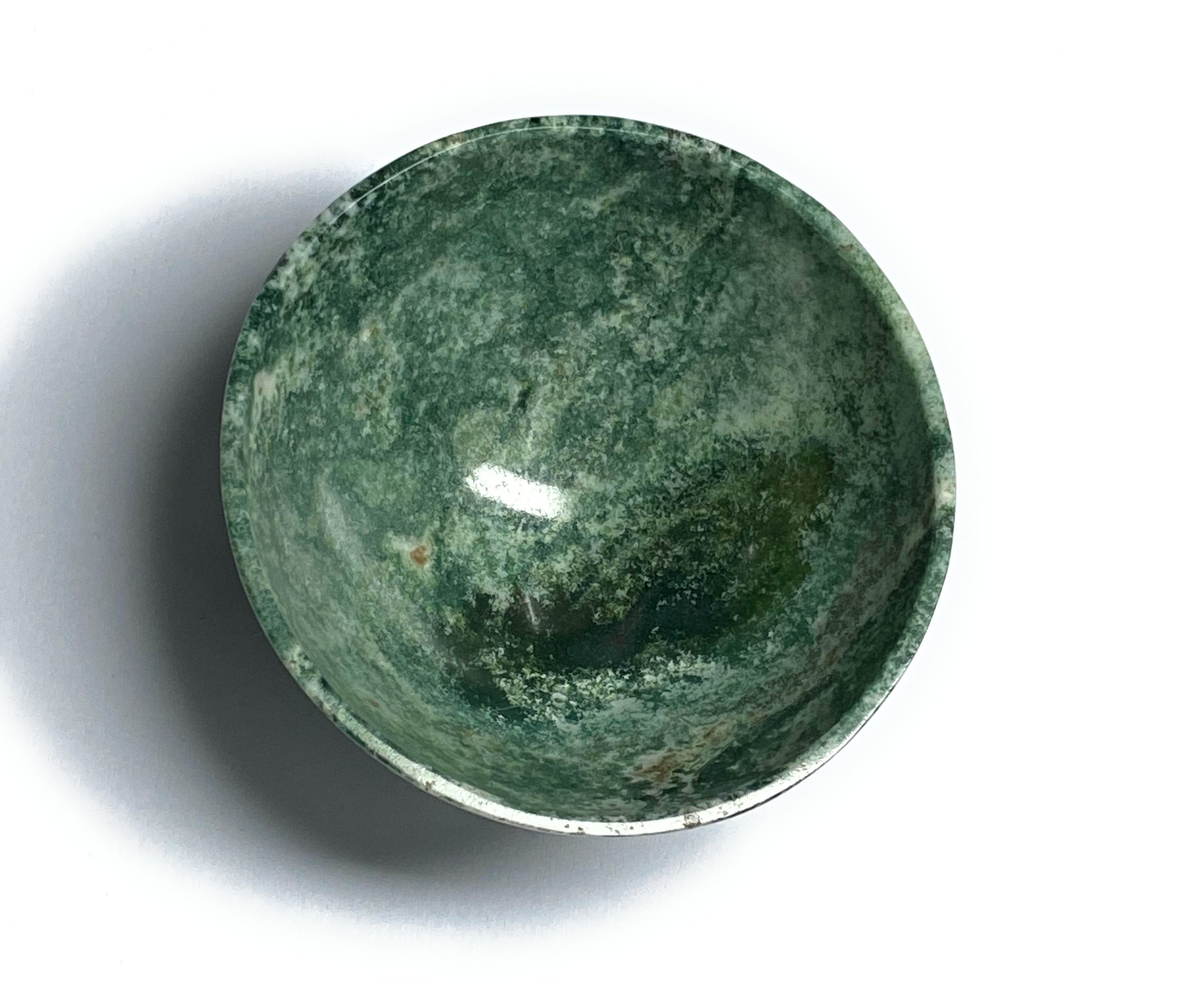 Natural Green Moss Agate 244x244 MM Diameter 244 Ct. Hand | Etsy