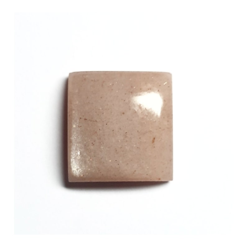 Cabochon by HK International Gems Natural Moonstone Cushion Shaped Plain Polished 21x20x8 MM 39.52 Ct Loose Pink Moonstone for Jewelry