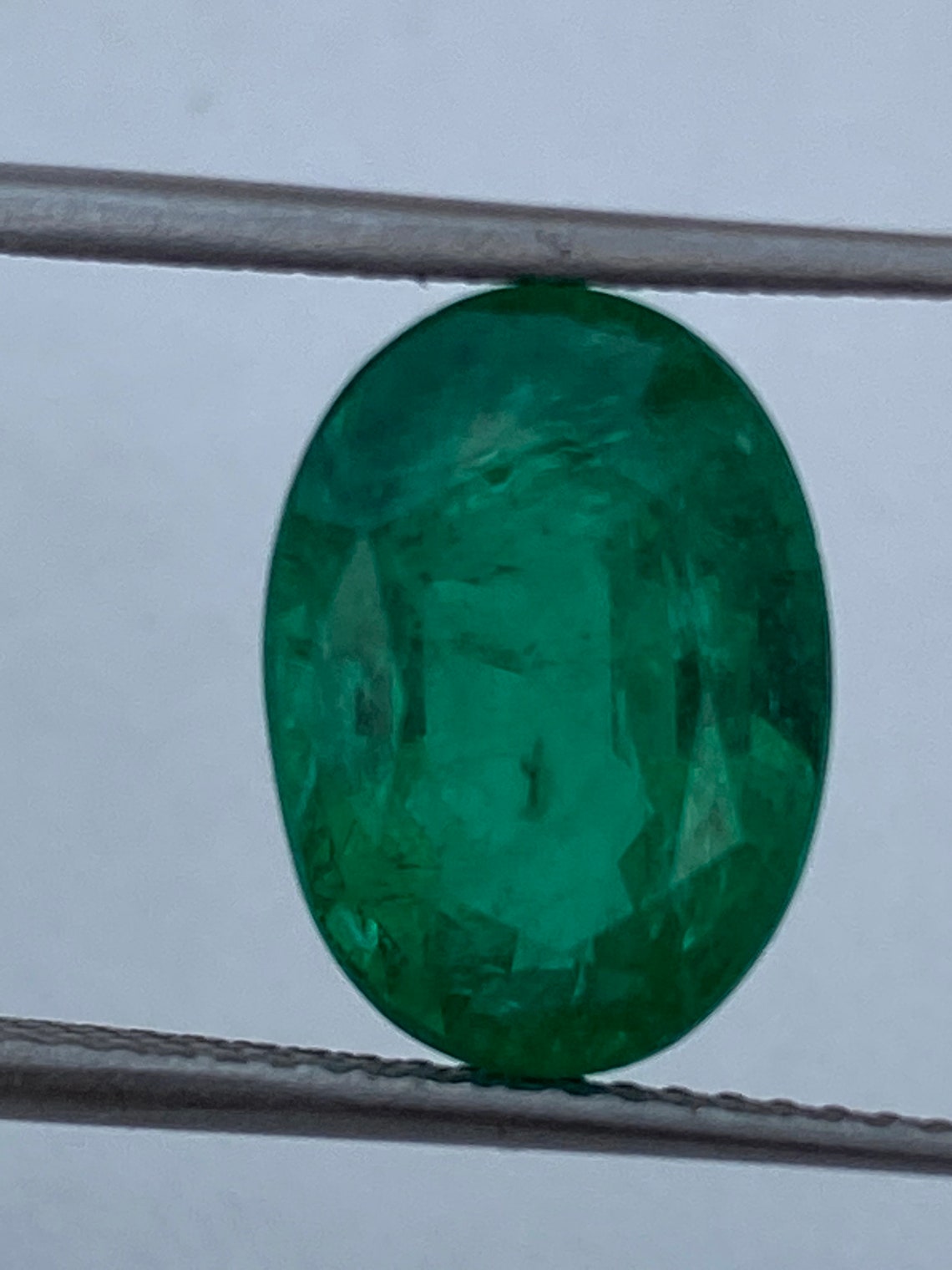 Emerald Oval Shaped 10x14x7 MM 6.87 Ct. Gemstone by HK | Etsy