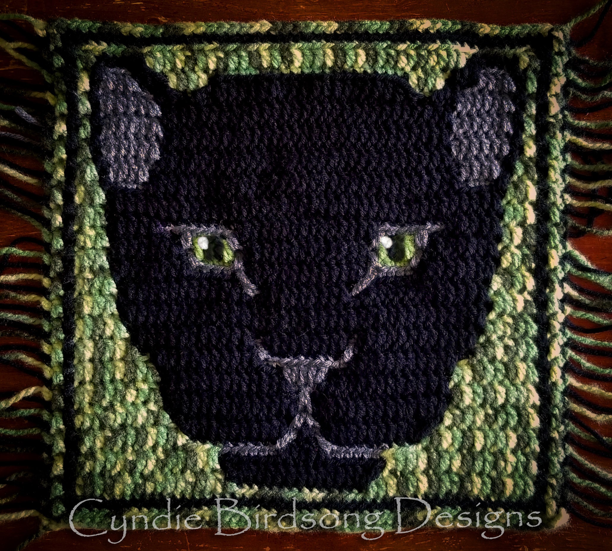 Black panther crochet blanket pattern clearance