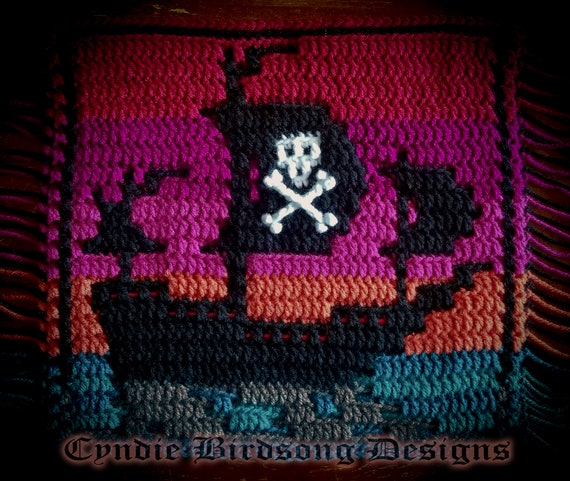 PDF PATTERN awesome Ocean Pirate Ship Mosaic