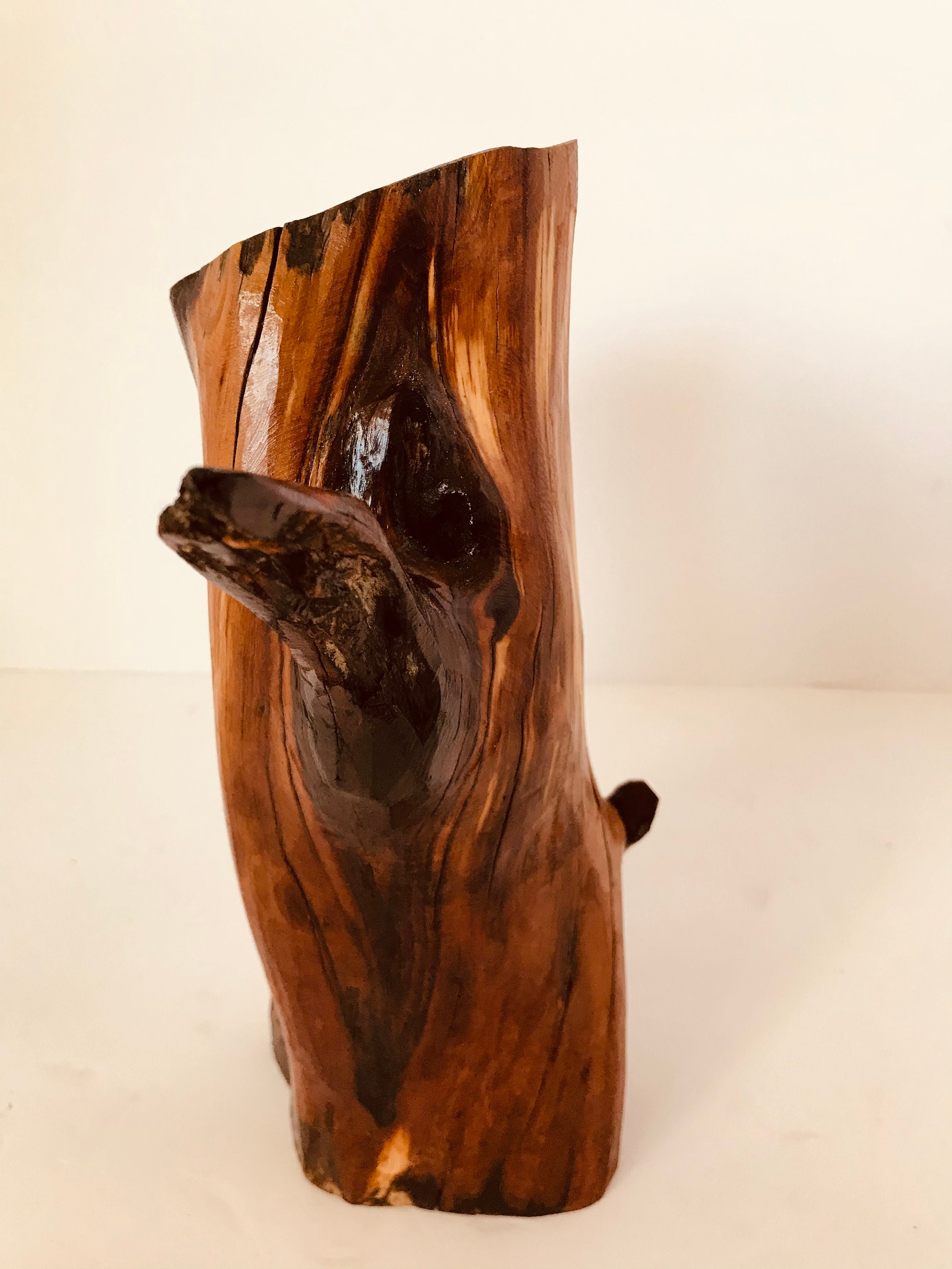 Character stump Manzanita Statue natural wood sculpture Etsy