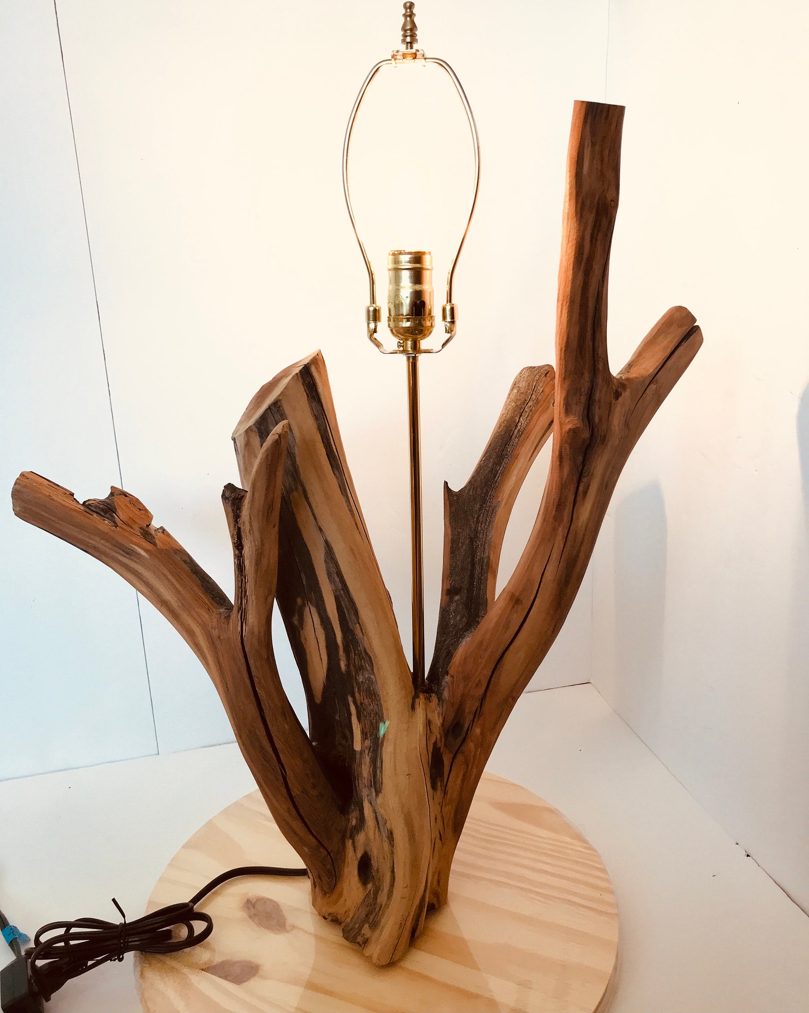 Table Lamp Natural Real Manzanita Lamp Handmade Wood Lamp Etsy