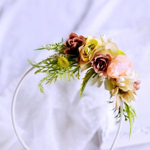 Yellow floral headband, Headband for girl, Easter Headband, Yellow hair piece, Flower headband, flower girl crown, wedding headband