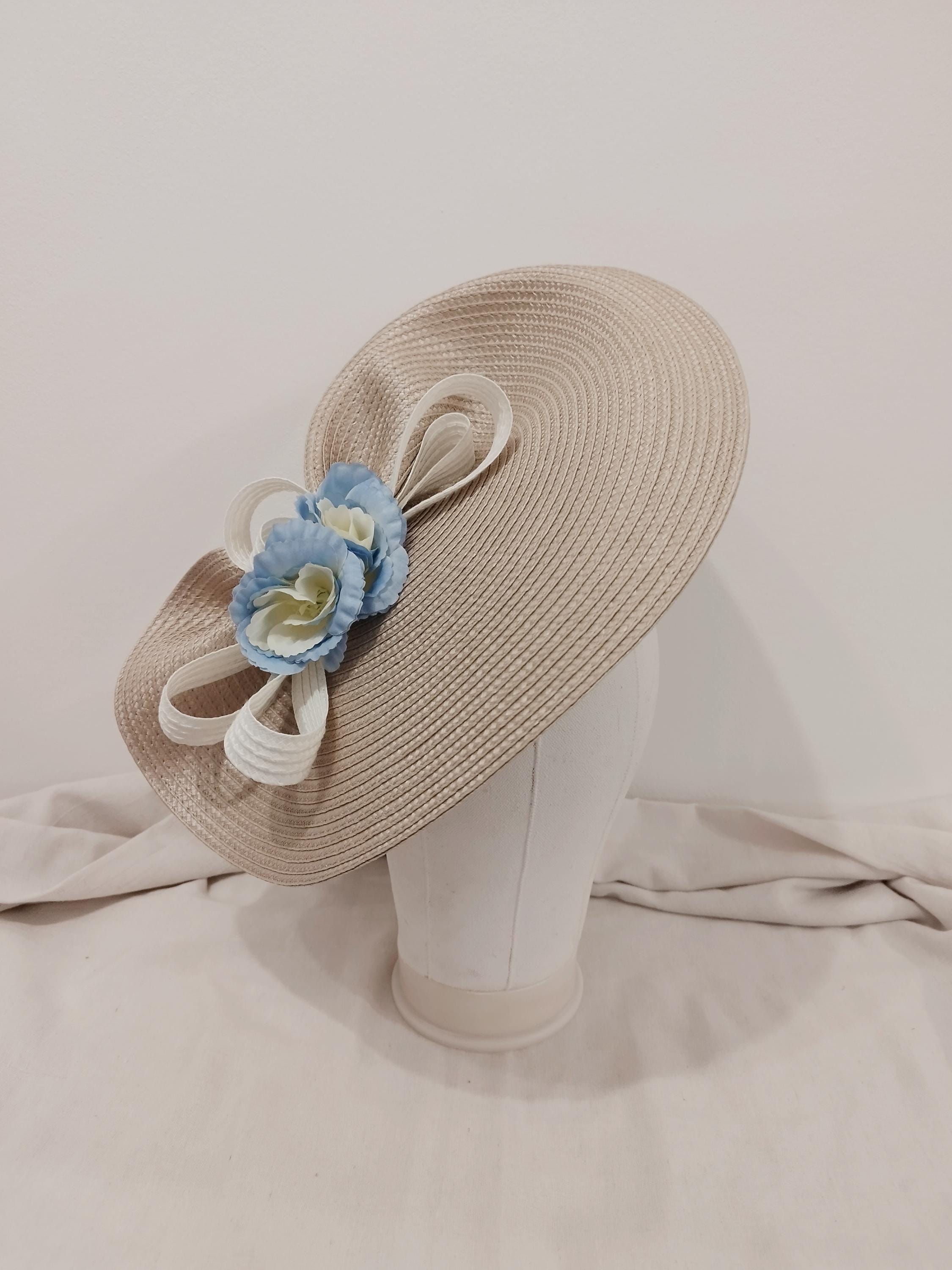 Champagne Blue Fascinator Headpiece Mother of Bride Groom  display picture 2