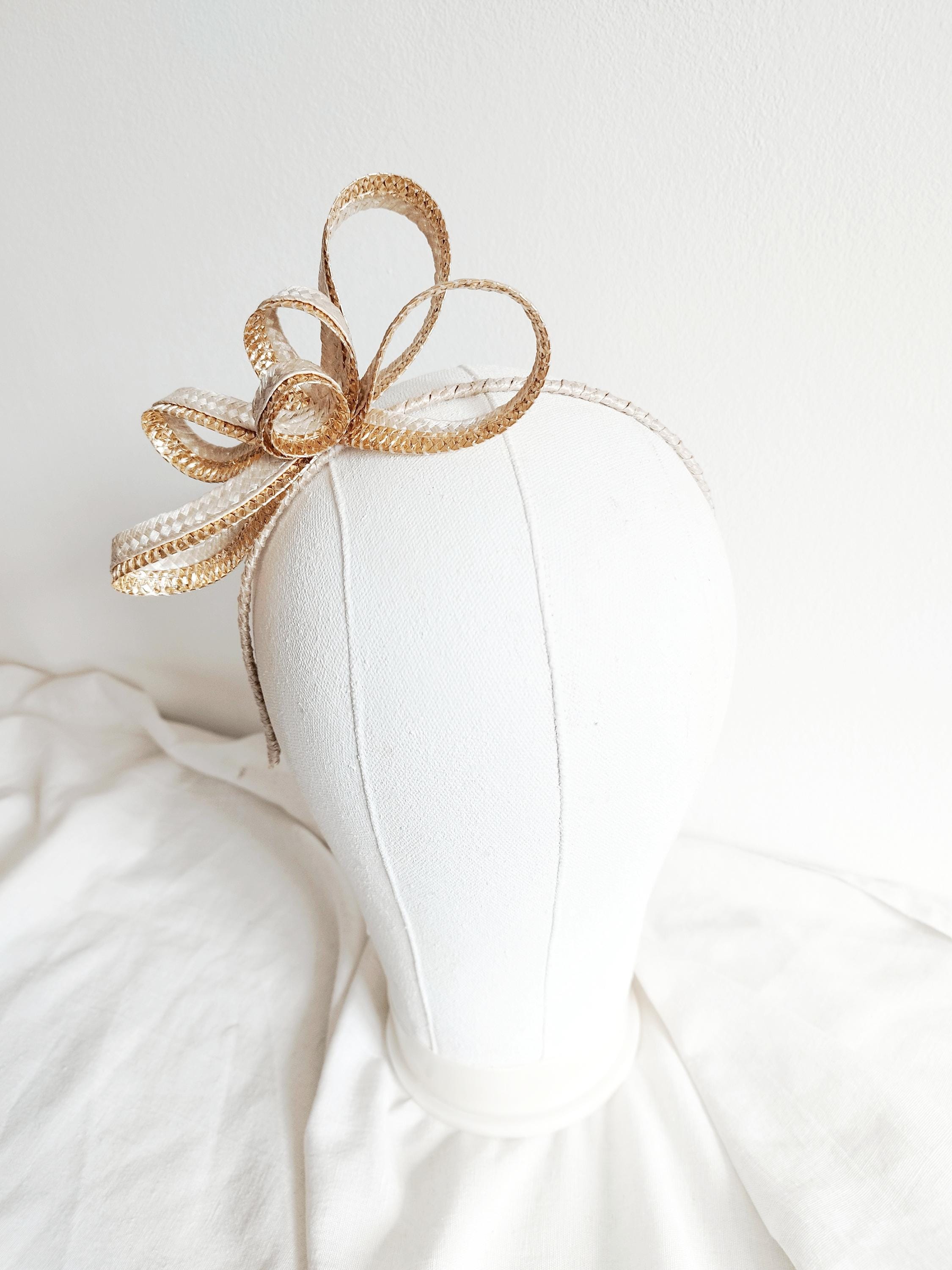 Bridal Headband Cream - Etsy display picture 3