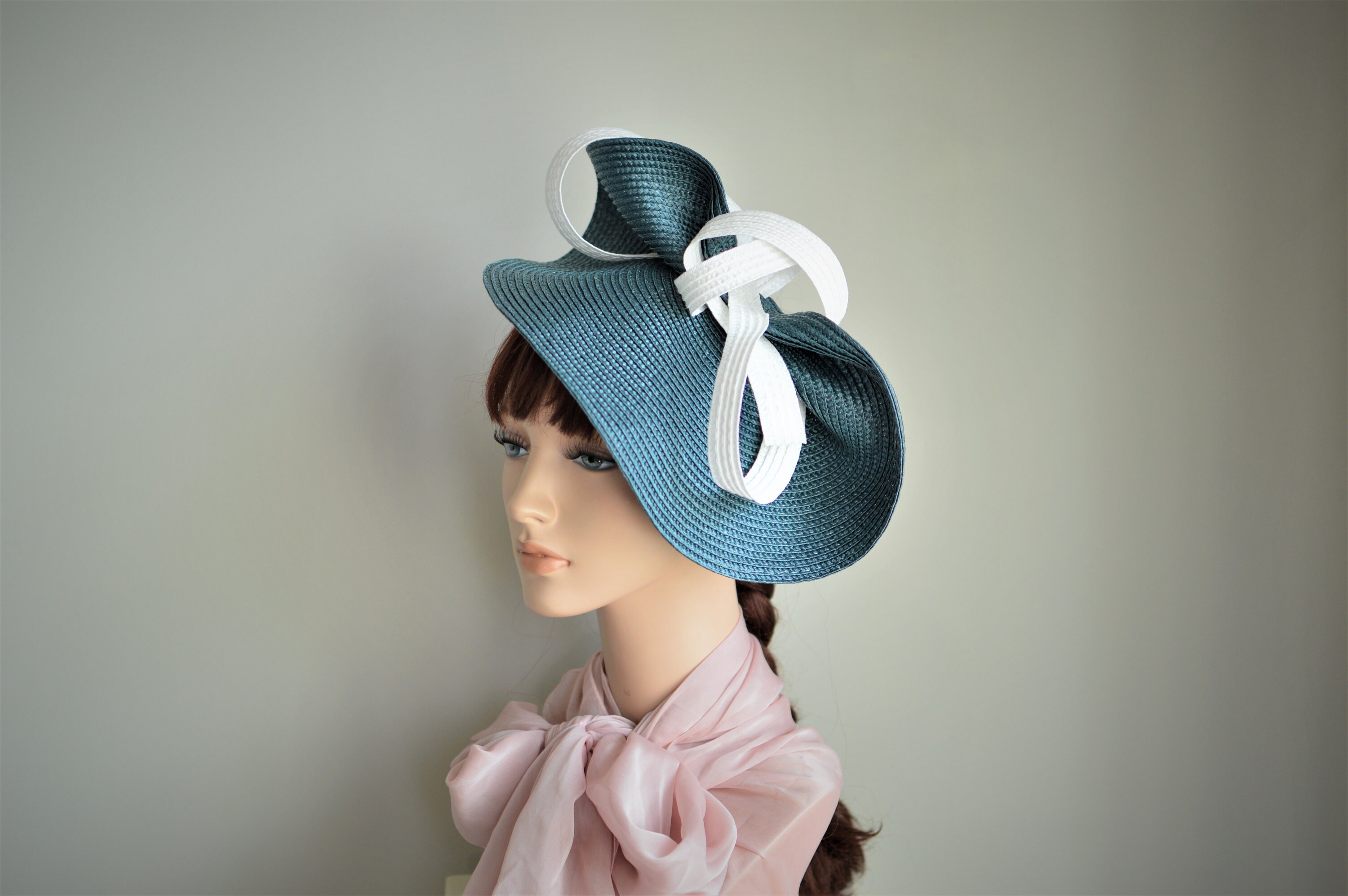 Blue kentucky derby hat Womans Races hat kentucky derby Etsy
