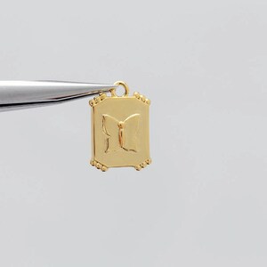 CH3004-2pcs-13.5*10mm Gold Plated-Butterfly Charms-Necklace Earrings Making Supply