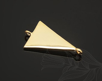 M997-2pcs-Gold Plated-Triangle Connector