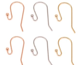 2mm Ball Ear Wires, French Wire Hook, Nickel Free [B383,B197,B126-10pairs]