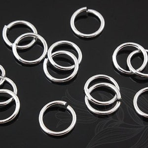 B023-08 x 5 mm-10g-三元合金メッキジャンプリング-オープンリンク