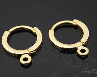 H267-1 pairs-Gold Plated-earring-Lever Back Earrings-Earring component -Nickel free