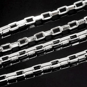 A516-Box 3.0B Chain-1M-Ternary Alloy Plated-5*3mm Rectangle link chain