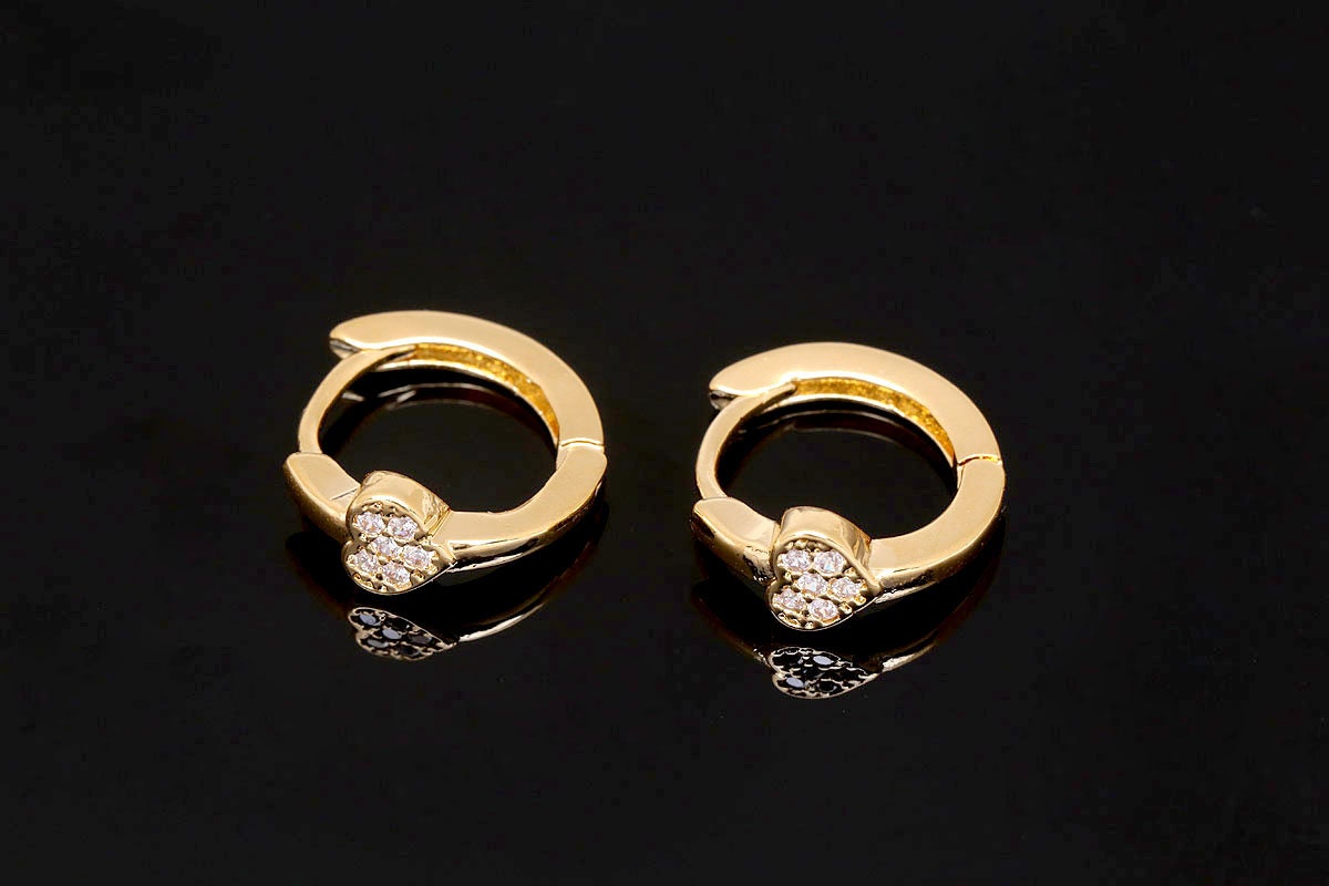 11mm Gold Or Silver Plated Small Hoop Earrings – Unisex Fashion Jewelry, Brass, Hook Closure
