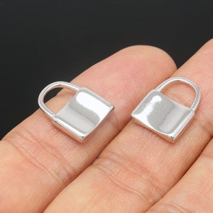 CH5075-2pcs-Ternary Alloy Plated-16.8*13mm Padlock Charm-Lock Pendant