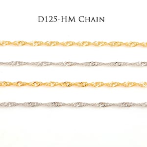 Chaîne D125-HM, laiton, accessoires de fabrication de bijoux (1,5 x 2,5 mm) [A043,A013-1 M]