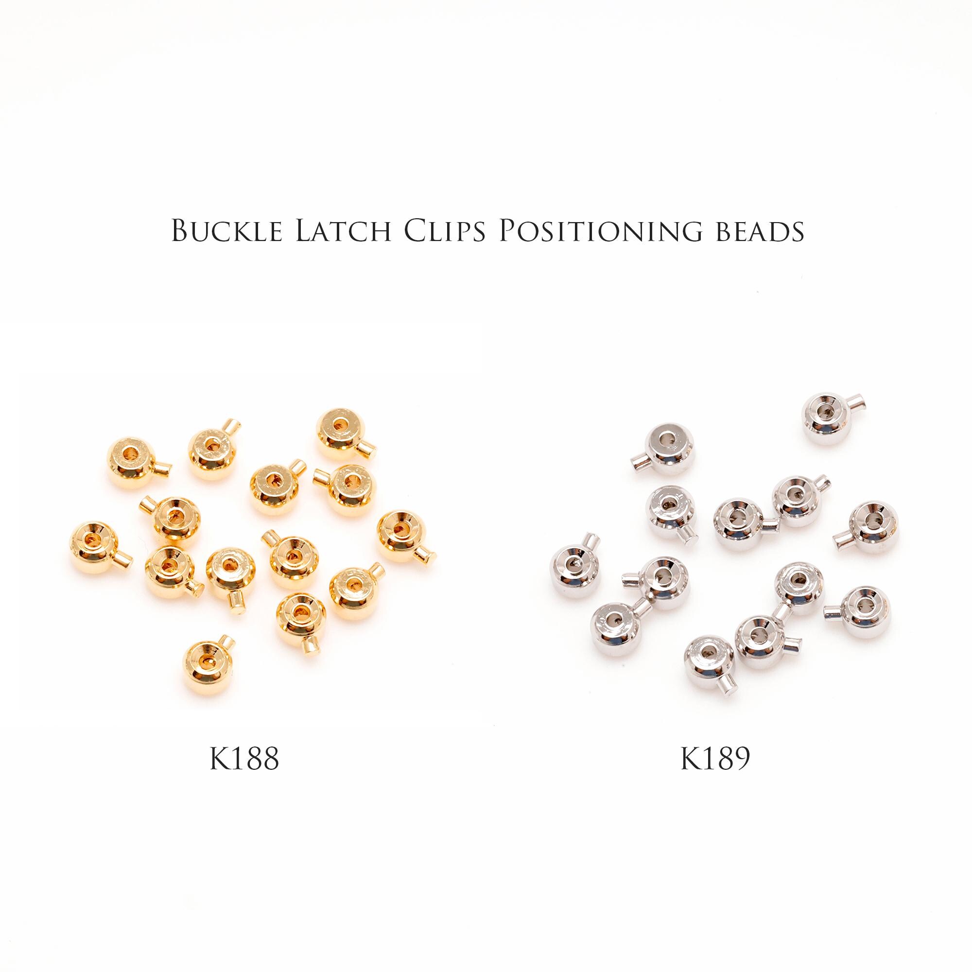 K188,K189-4PCS, 3*2.5mm Clasps, 3*2.5mm Crimp Beads, Cord Ends