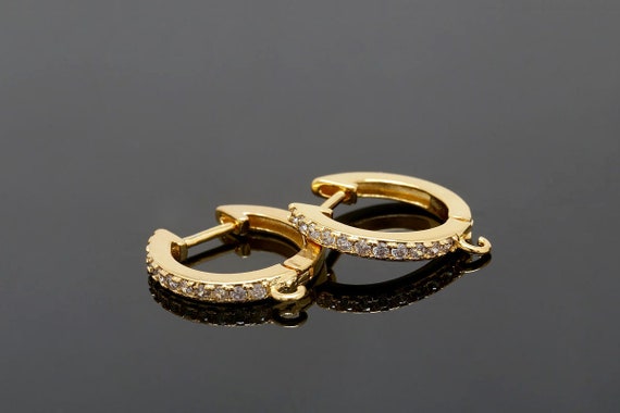 Magnifiques Boucles D'oreilles Dormeuses En Or 18 Carats – 4,5g – Occasion