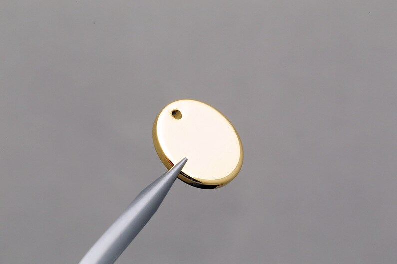 S134710pcsgold Plated stamping Blanks Charm coin Etsy