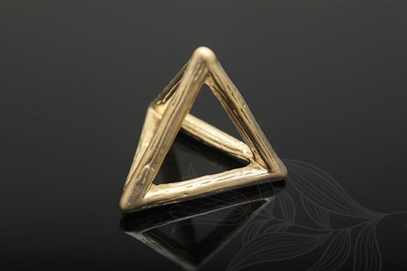 H989-2pcs-Matt Gold Plated
