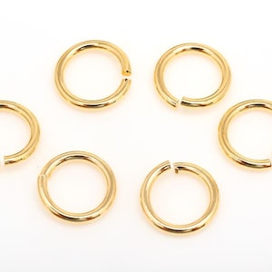 B586-1*5mm-10g-Gold Plated Jump Ring-Open Link-Basic Supplies