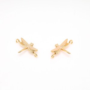 Messing Libellen Verbinder, Gold rhodiniert Schmuck finden Link [M1147, M1148-2 stücke] M1147 (GD)-2 PCS
