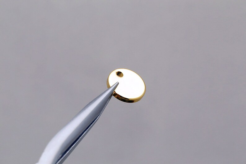 S134510pcsgold Plated stamping Blanks Charm coin Etsy