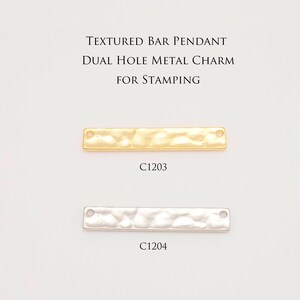 C1203,C1204-2ea, 30*5.2mm Brass Bar Pendant, Stamping Blanks Bar, Hammered Bar Pendant