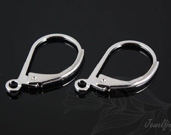 B117-3 pairs-Ternary Alloy Plated-Lever Back Earrings-Earring component -Ni Free