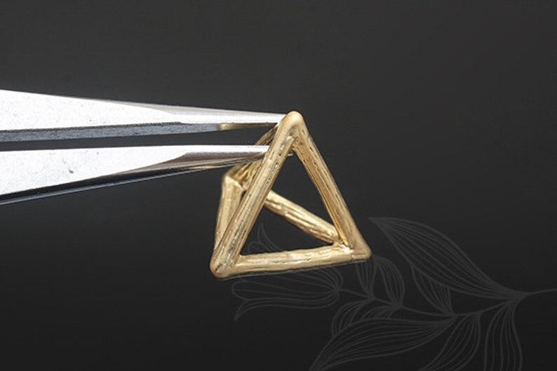 H989-2pcs-Matt Gold Plated