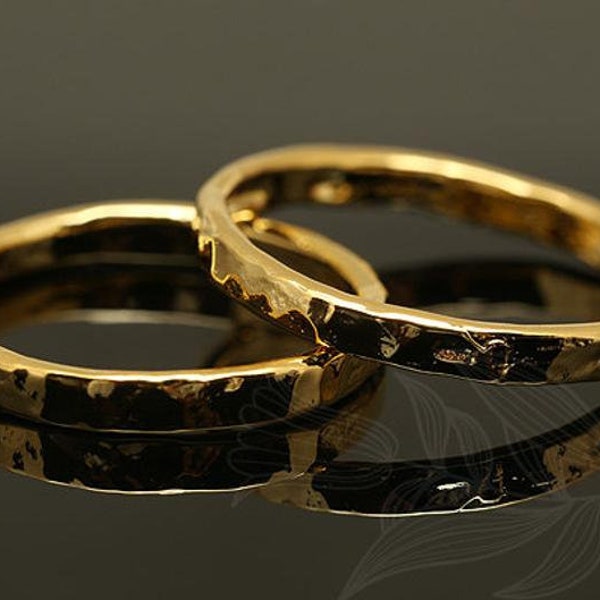 C1274-1piece-Gold Plated-1.9mm-Ring US Size 6 1/2-Simple Ring-layering ring-everyday jewelry