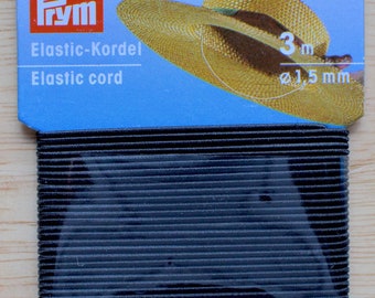 Prym elastiek 1,5 mm 3 m zwart