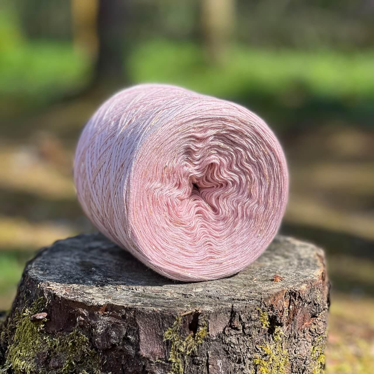 Pink Glitter Yarn UK
