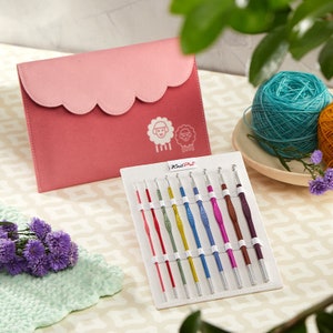 Kit de crochets métalliques à une extrémité KnitPro Zing 2-6 mm