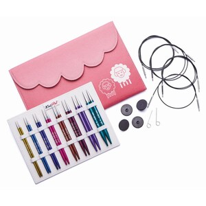 KnitPro Zing Deluxe interchangeable circular knitting needles set